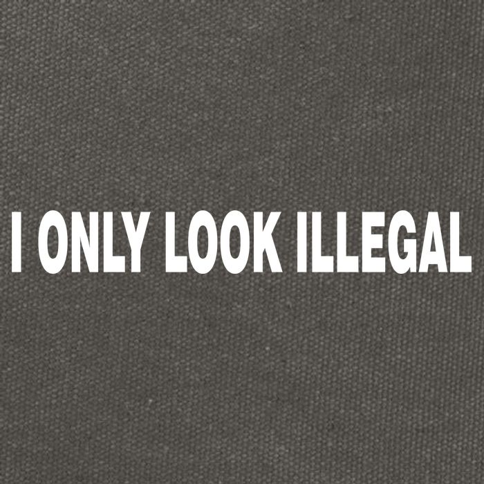 I Only Look Illegal Cotton Canvas Backpack