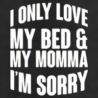 I Only Love My Bed & My Momma Adult Drive Performance Visor