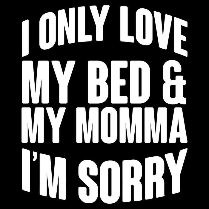 I Only Love My Bed & My Momma Flat Bill Trucker Hat