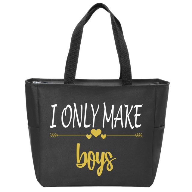 I Only Make Boys Zip Tote Bag