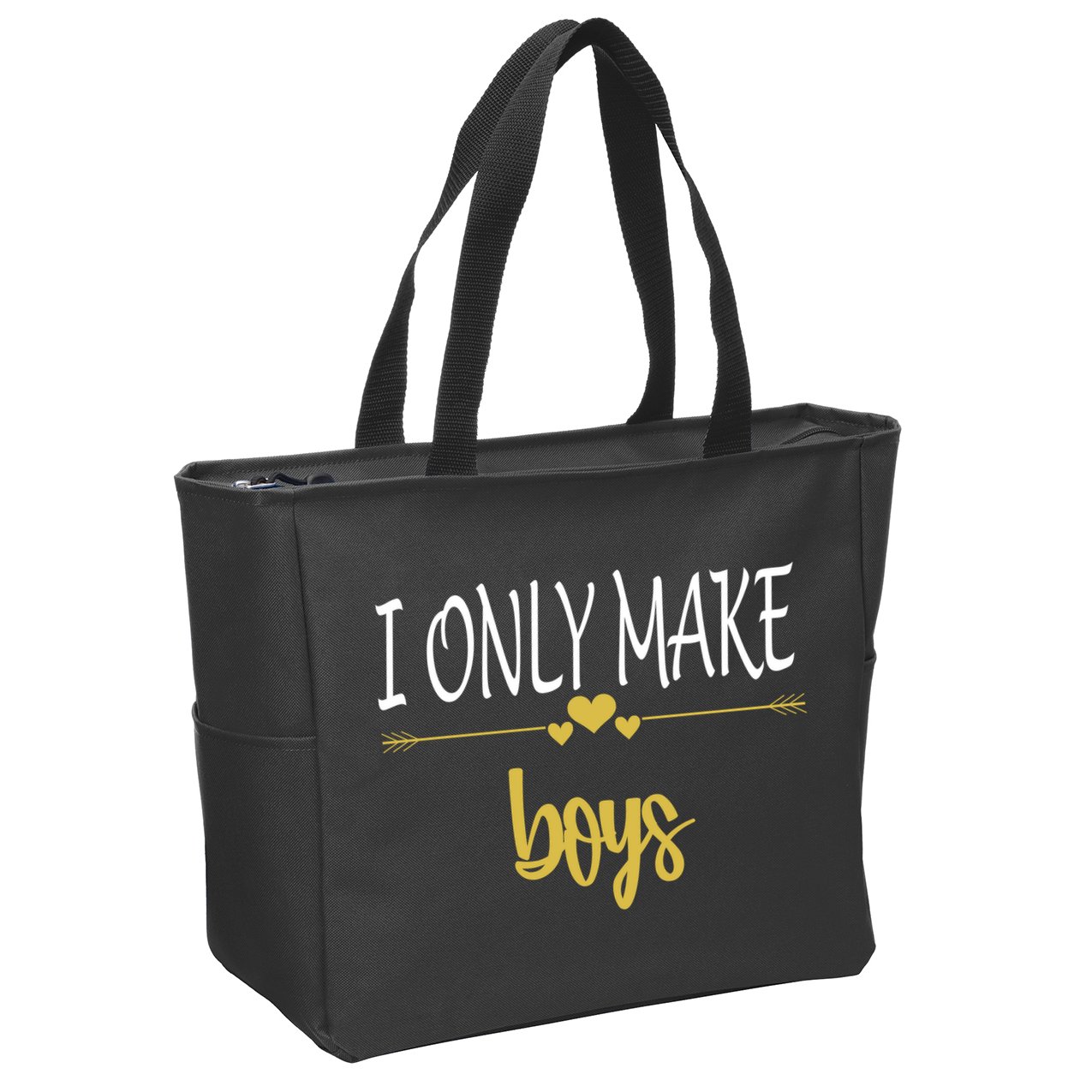 I Only Make Boys Zip Tote Bag