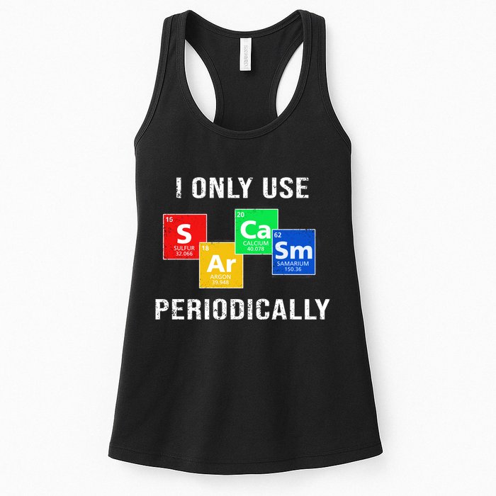 I Only Use Sarcasm Periodically Womens Tank Top