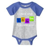 I Only Use Sarcasm Periodically Funny Sarcastic Infant Baby Jersey Bodysuit