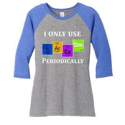 I Only Use Sarcasm Periodically Funny Sarcastic Women's Tri-Blend 3/4-Sleeve Raglan Shirt