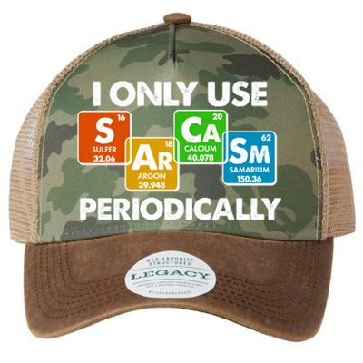 I Only Use Sarcasm Periodically Funny Science Legacy Tie Dye Trucker Hat