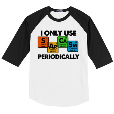 I Only Use Sarcasm Periodically Funny Science Baseball Sleeve Shirt