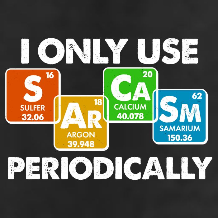I Only Use Sarcasm Periodically Funny Science Microfiber Hand Towel