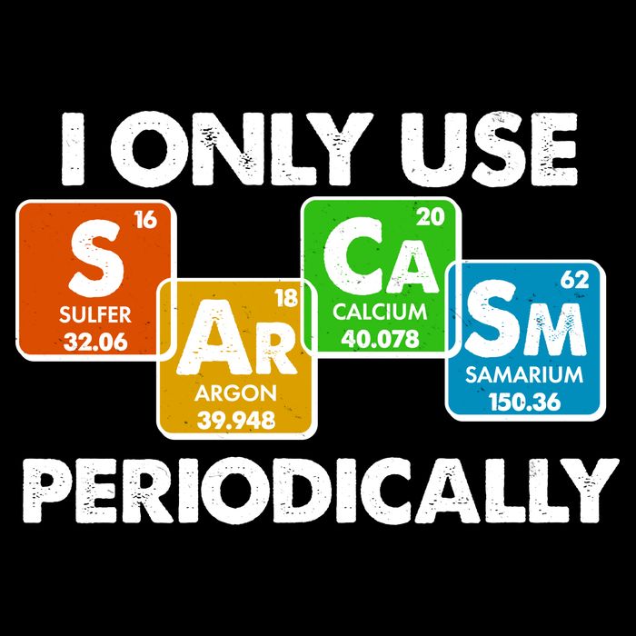 I Only Use Sarcasm Periodically Funny Science Wool Snapback Cap