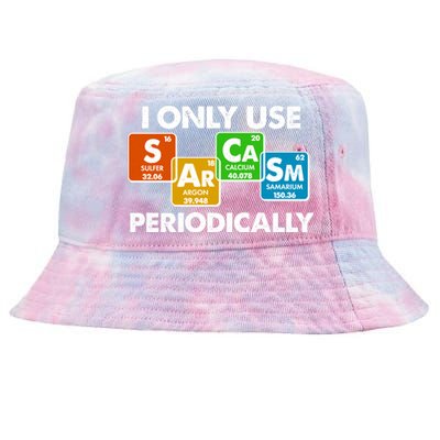 I Only Use Sarcasm Periodically Funny Science Tie-Dyed Bucket Hat