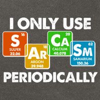 I Only Use Sarcasm Periodically Funny Science Cotton Canvas Backpack