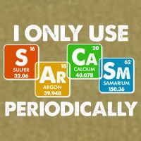 I Only Use Sarcasm Periodically Funny Science Garment-Dyed Women's Muscle Tee