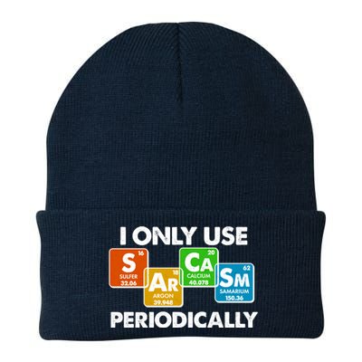 I Only Use Sarcasm Periodically Funny Science Knit Cap Winter Beanie