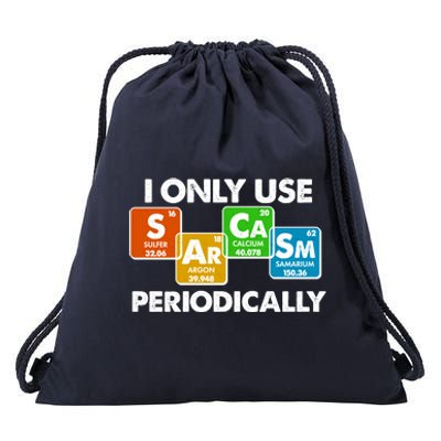 I Only Use Sarcasm Periodically Funny Science Drawstring Bag