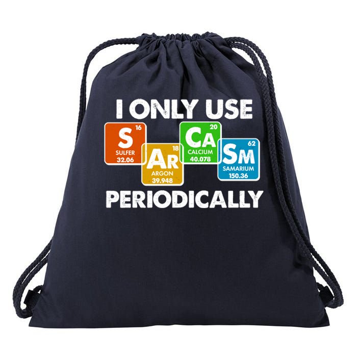 I Only Use Sarcasm Periodically Funny Science Drawstring Bag