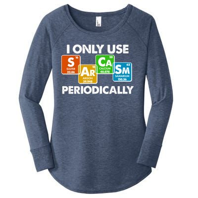 I Only Use Sarcasm Periodically Funny Science Women's Perfect Tri Tunic Long Sleeve Shirt