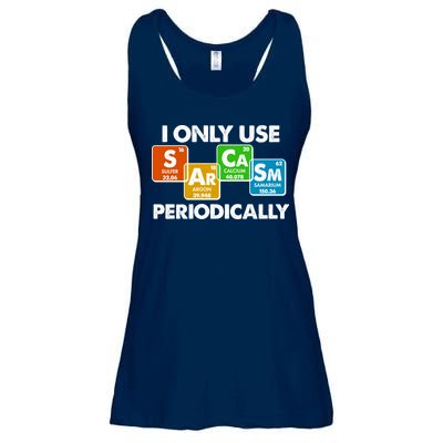 I Only Use Sarcasm Periodically Funny Science Ladies Essential Flowy Tank