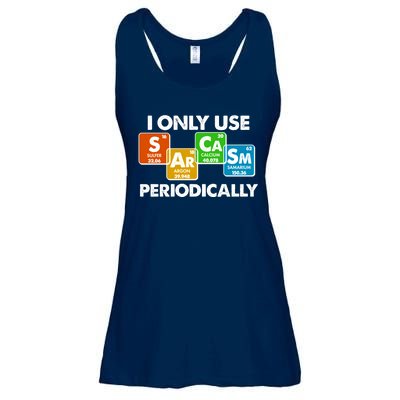 I Only Use Sarcasm Periodically Funny Science Ladies Essential Flowy Tank