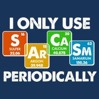 I Only Use Sarcasm Periodically Funny Science Flat Bill Trucker Hat