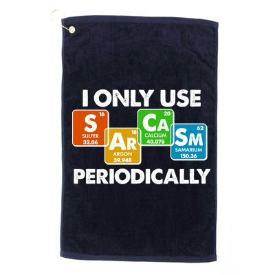 I Only Use Sarcasm Periodically Funny Science Golf Towel