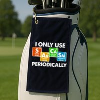 I Only Use Sarcasm Periodically Funny Science Golf Towel