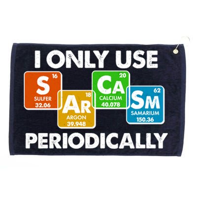 I Only Use Sarcasm Periodically Funny Science Grommeted Golf Towel