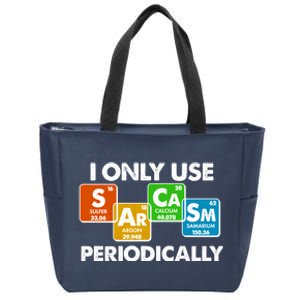 I Only Use Sarcasm Periodically Funny Science Zip Tote Bag