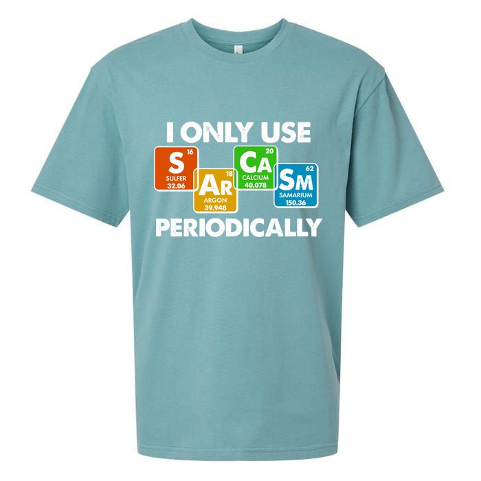 I Only Use Sarcasm Periodically Funny Science Sueded Cloud Jersey T-Shirt
