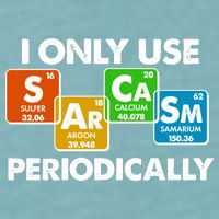 I Only Use Sarcasm Periodically Funny Science Sueded Cloud Jersey T-Shirt
