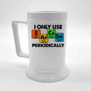 I Only Use Sarcasm Periodically Funny Science Beer Stein