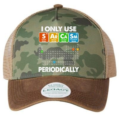 I Only Use SArCaSm Periodically Periodic Chart  Legacy Tie Dye Trucker Hat