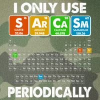 I Only Use SArCaSm Periodically Periodic Chart  Legacy Tie Dye Trucker Hat