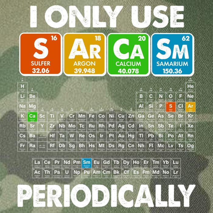 I Only Use SArCaSm Periodically Periodic Chart  Legacy Tie Dye Trucker Hat