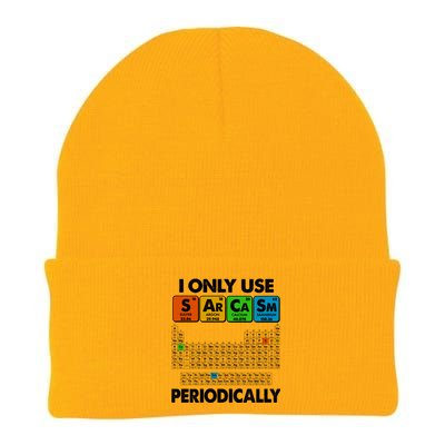 I Only Use SArCaSm Periodically Periodic Chart  Knit Cap Winter Beanie