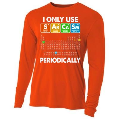 I Only Use SArCaSm Periodically Periodic Chart  Cooling Performance Long Sleeve Crew