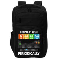 I Only Use SArCaSm Periodically Periodic Chart  Impact Tech Backpack
