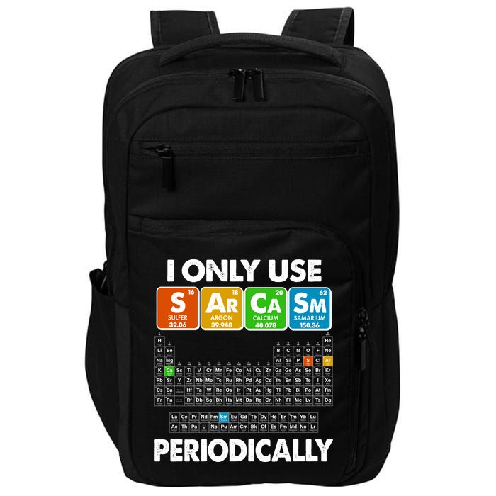 I Only Use SArCaSm Periodically Periodic Chart  Impact Tech Backpack