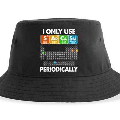 I Only Use SArCaSm Periodically Periodic Chart  Sustainable Bucket Hat