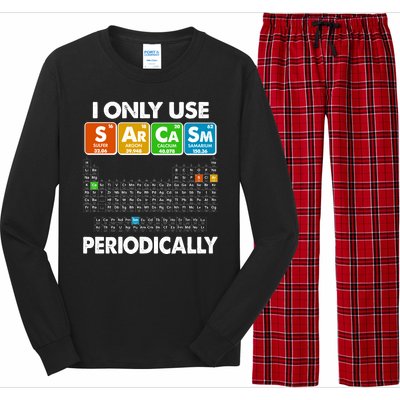 I Only Use SArCaSm Periodically Periodic Chart  Long Sleeve Pajama Set