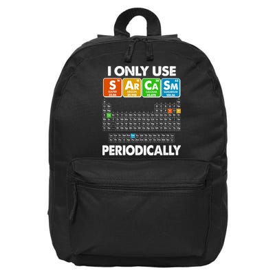 I Only Use SArCaSm Periodically Periodic Chart  16 in Basic Backpack