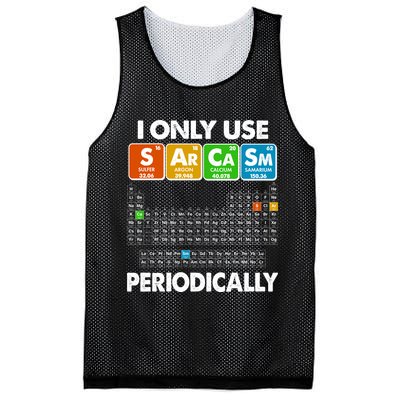 I Only Use SArCaSm Periodically Periodic Chart  Mesh Reversible Basketball Jersey Tank
