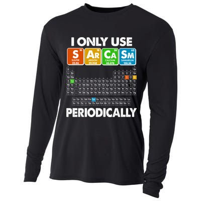 I Only Use SArCaSm Periodically Periodic Chart  Cooling Performance Long Sleeve Crew