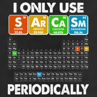 I Only Use SArCaSm Periodically Periodic Chart  25L Jumbo Tote