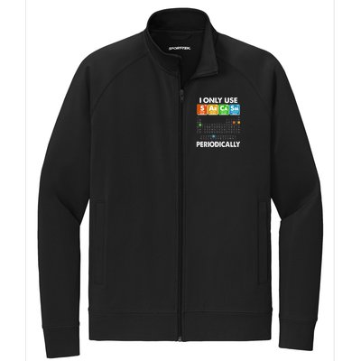 I Only Use SArCaSm Periodically Periodic Chart  Stretch Full-Zip Cadet Jacket