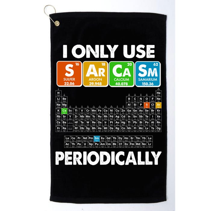I Only Use SArCaSm Periodically Periodic Chart  Golf Towel