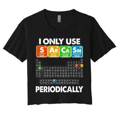 I Only Use SArCaSm Periodically Periodic Chart  Crop Top