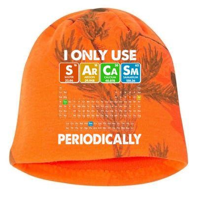 I Only Use SArCaSm Periodically Periodic Chart  Kati - Camo Knit Beanie