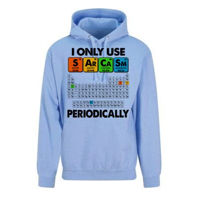 I Only Use SArCaSm Periodically Periodic Chart  Unisex Surf Hoodie