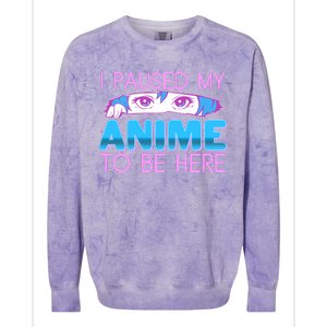 I Pause My Anime To Be Here Anime Fan Colorblast Crewneck Sweatshirt