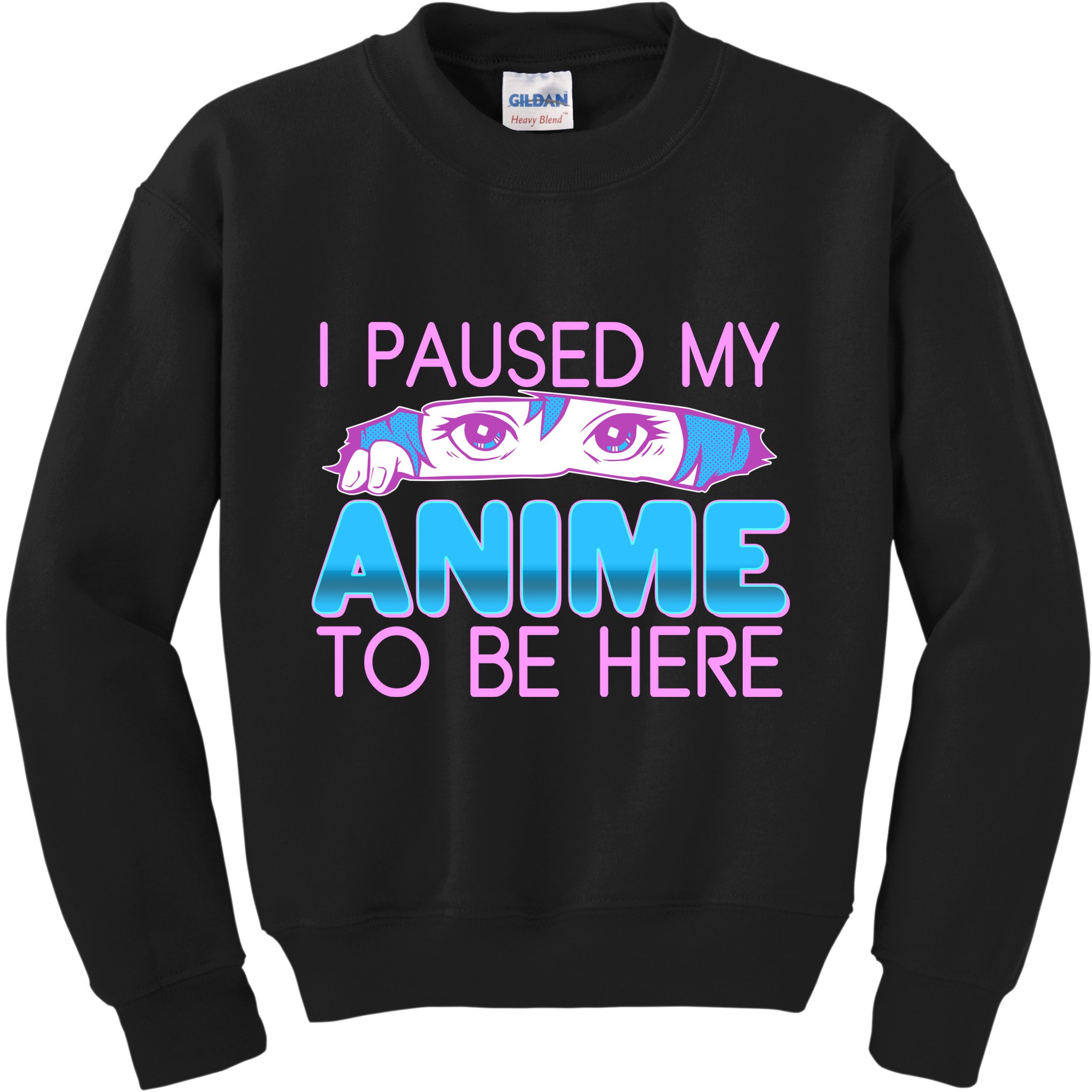 I Pause My Anime To Be Here Anime Fan Kids Sweatshirt