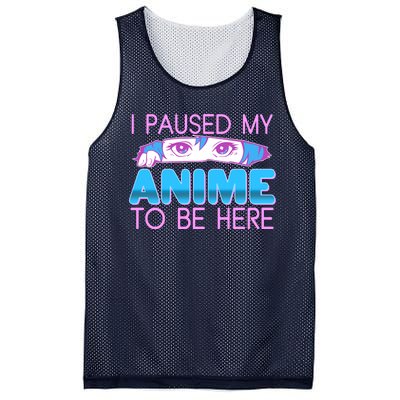 I Pause My Anime To Be Here Anime Fan Mesh Reversible Basketball Jersey Tank